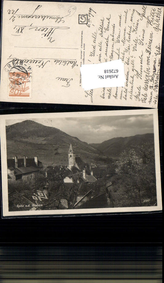 672618,Spitz a. d. Donau Ansicht Wachau