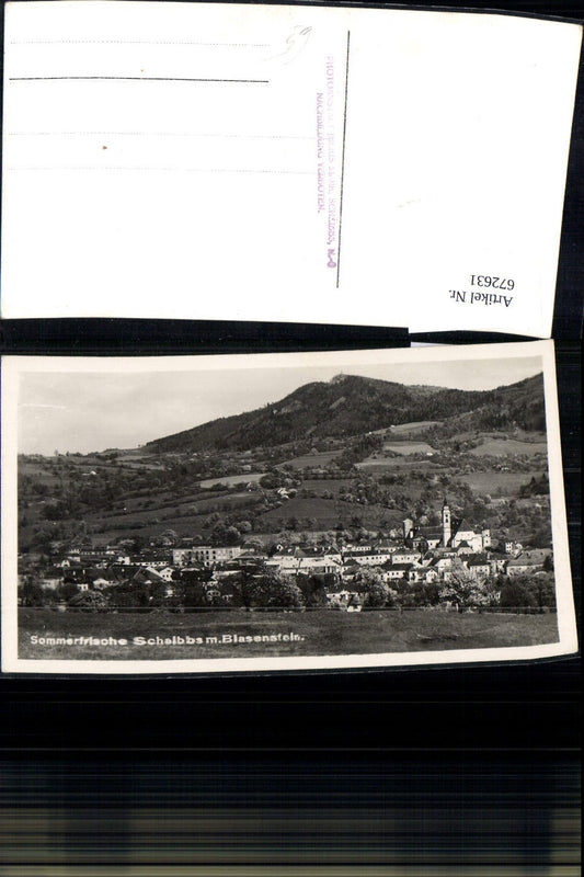 672631,Foto Ak Scheibbs m. Blasenstein