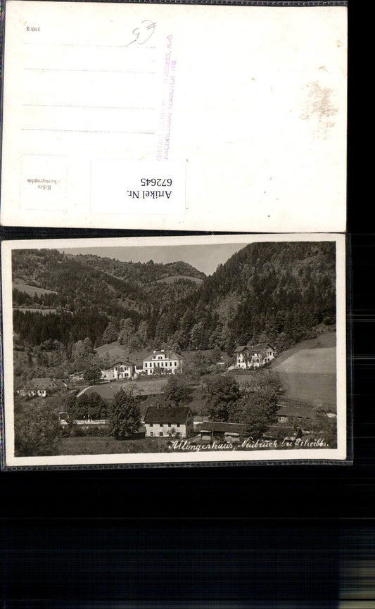 672645,Foto Ak Allingerhaus Neubruck b. Scheibbs