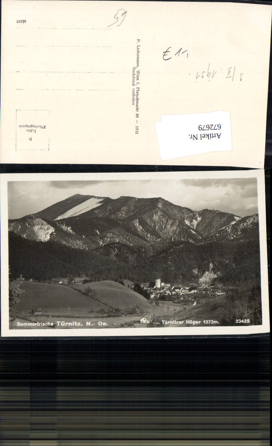 672679,Foto Ak Türnitz Türnitzer Höger