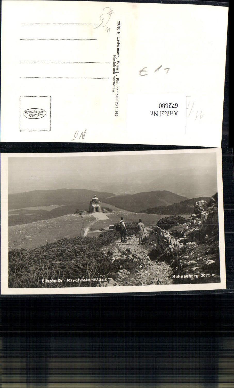672680, Photo Ak Schneeberg Puchberg am Schneeberg Empress Elisabeth Memorial Church