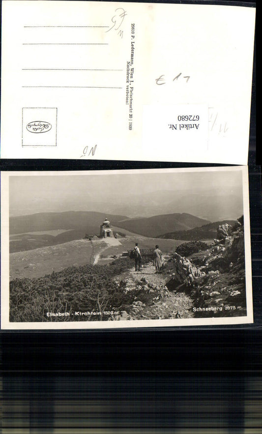672680, Photo Ak Schneeberg Puchberg am Schneeberg Empress Elisabeth Memorial Church