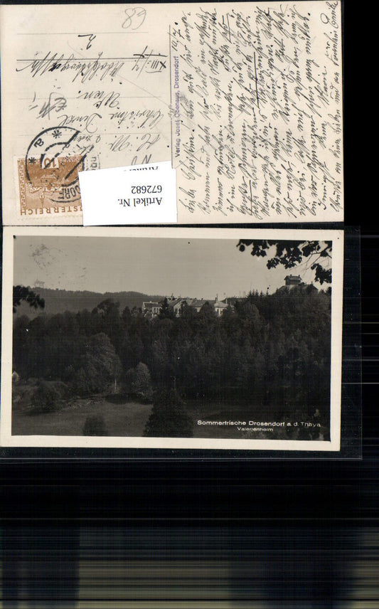 672682,Foto Ak Drosendorf a. d. Thaya Valerienheim Drosendorf-Zissersdorf