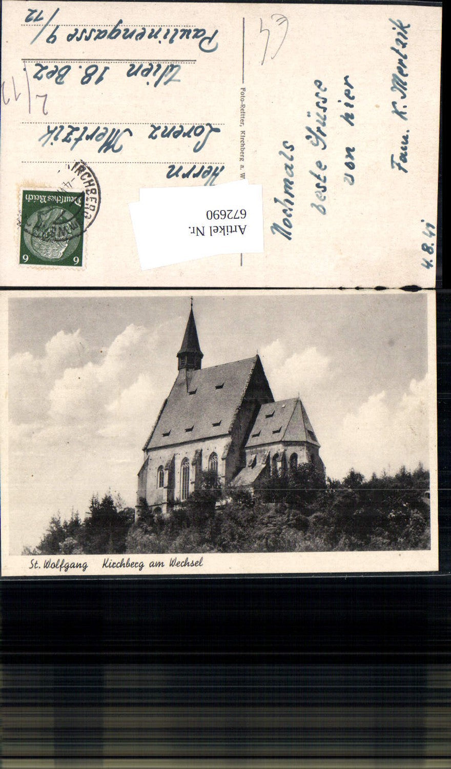 672690, Kirchberg a. Wechsel St Wolfgang Church
