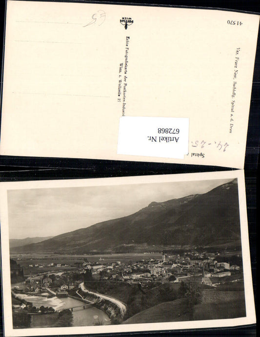 672868,Foto Ak Spittal a. d. Drau Totale