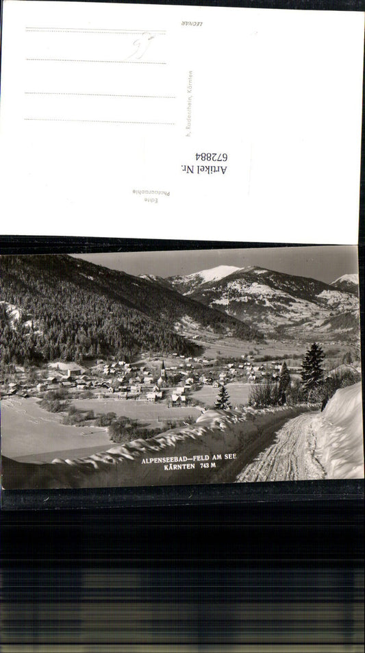 672884,Foto Ak Alpenseebad Feld a. See im Winter