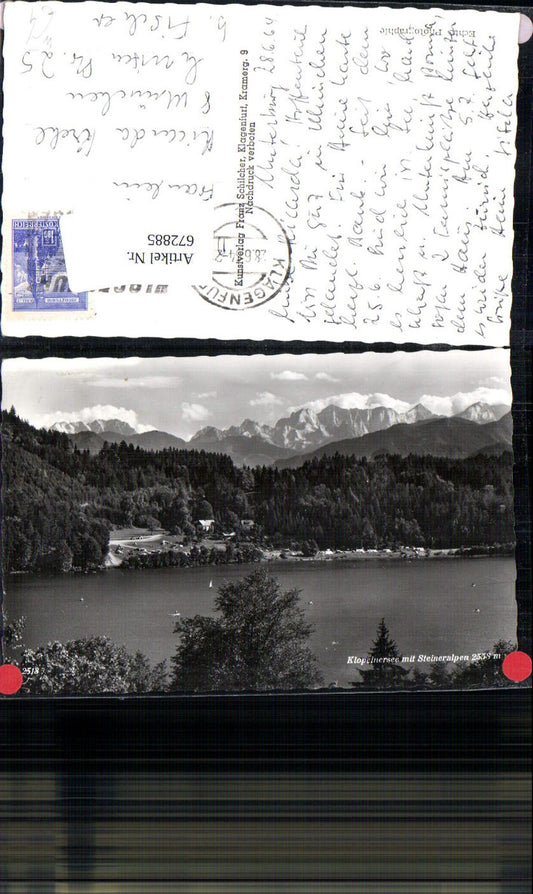 672885,Klopeinersee mit Steineralpen Sankt Kanzian am Klopeiner See