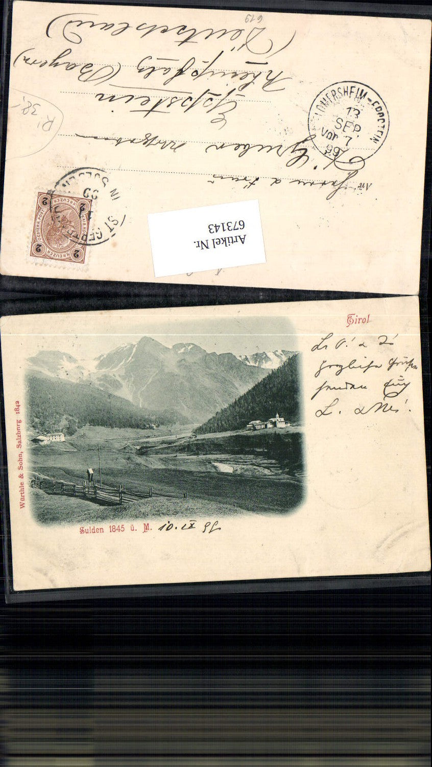 Alte Ansichtskarte – Old Postcard