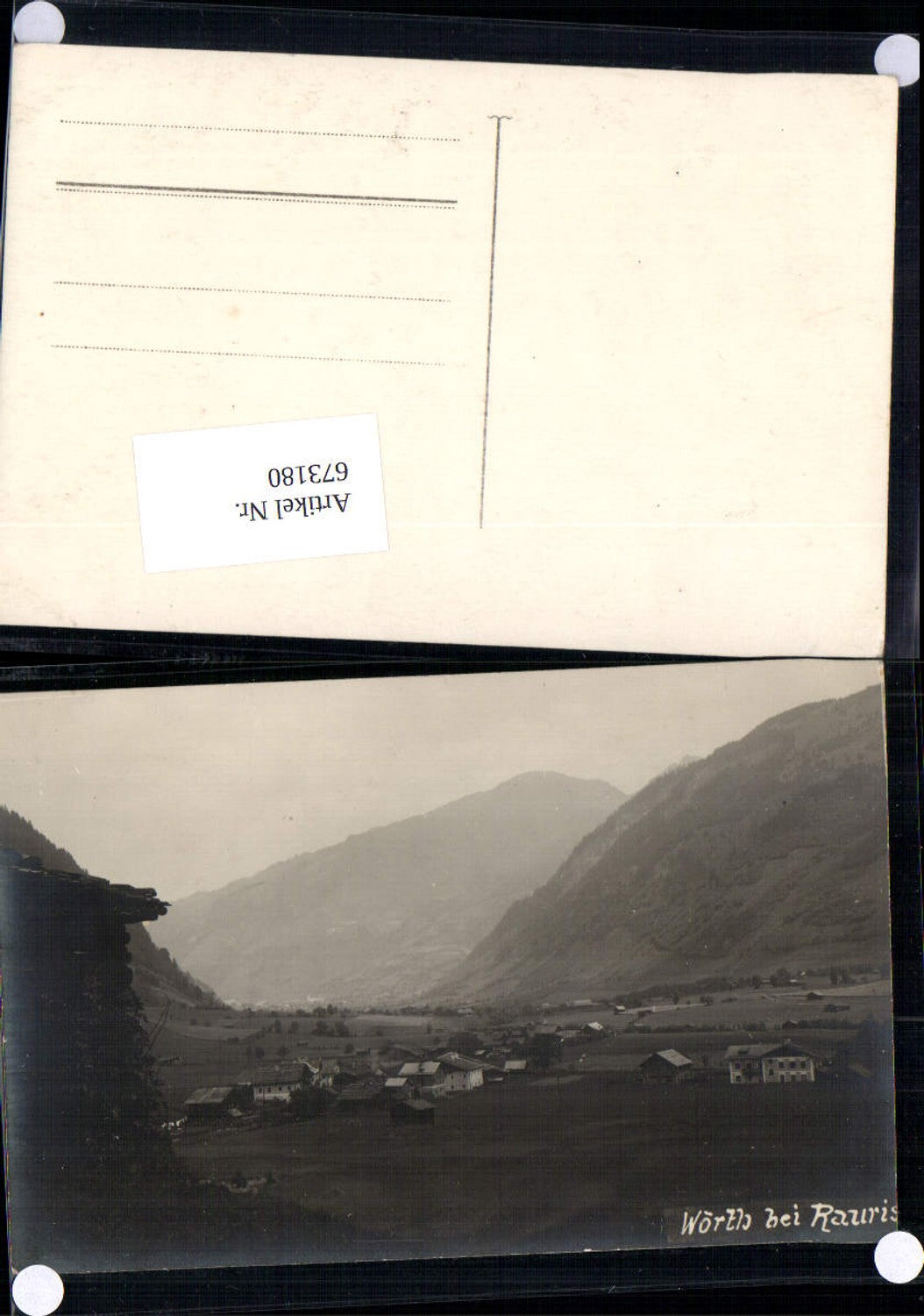 673180,Foto-AK Wörth bei Rauris 1910
