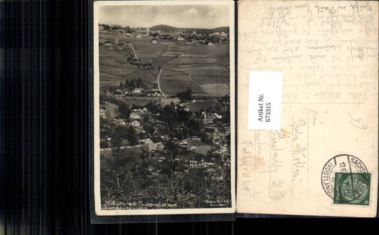673315,Foto Ak Blick oberhalb Georgenthal n. Kutschkarlwinkel