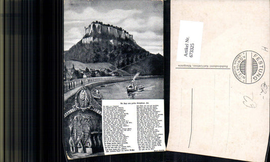 673325,Mehrbild Ak Königstein Sächs. Schweiz Fass Text Sage