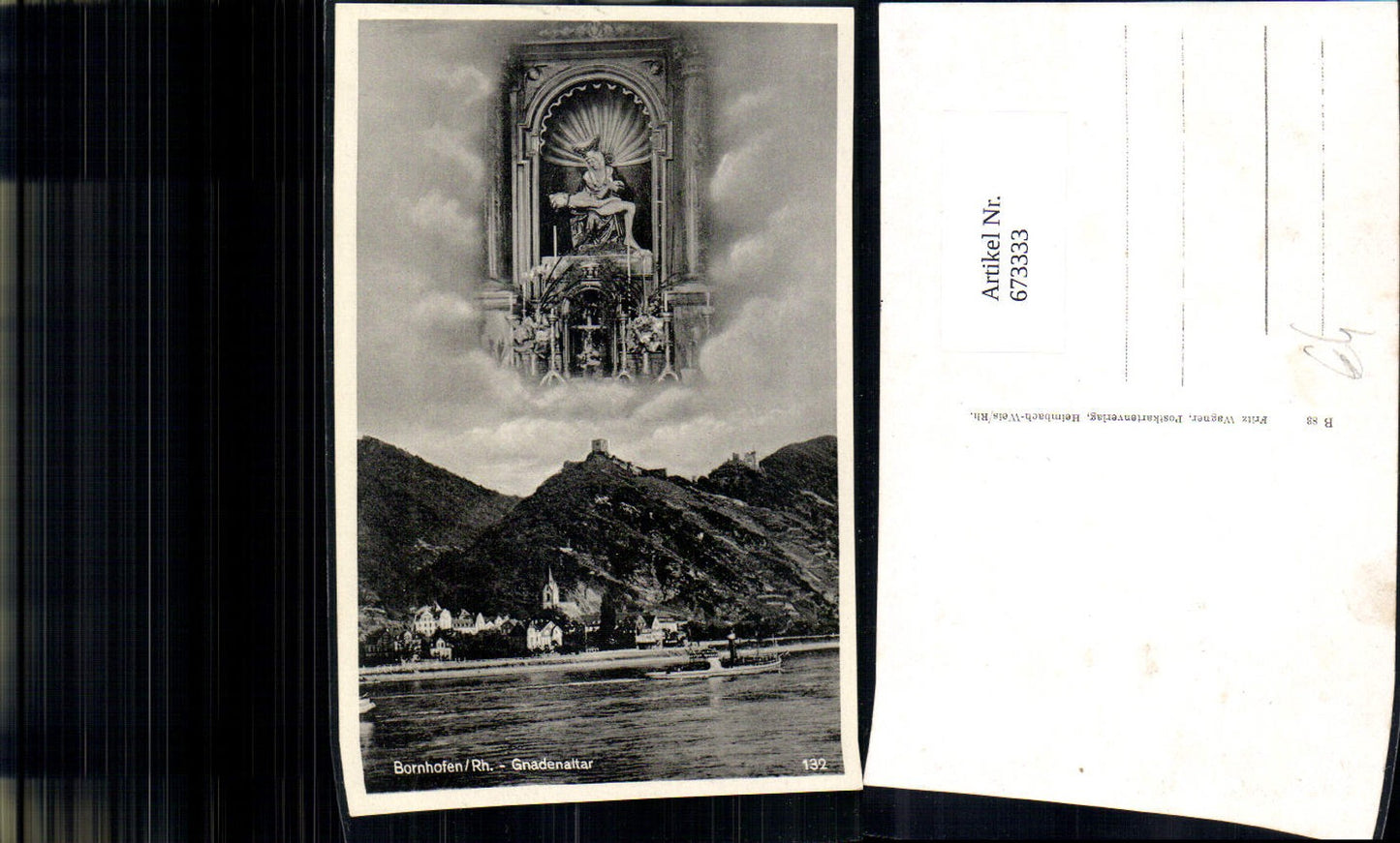 673333,Fotomontage Kamp-Bornhofen Bornhofen Rhein Gnadenaltar Religion