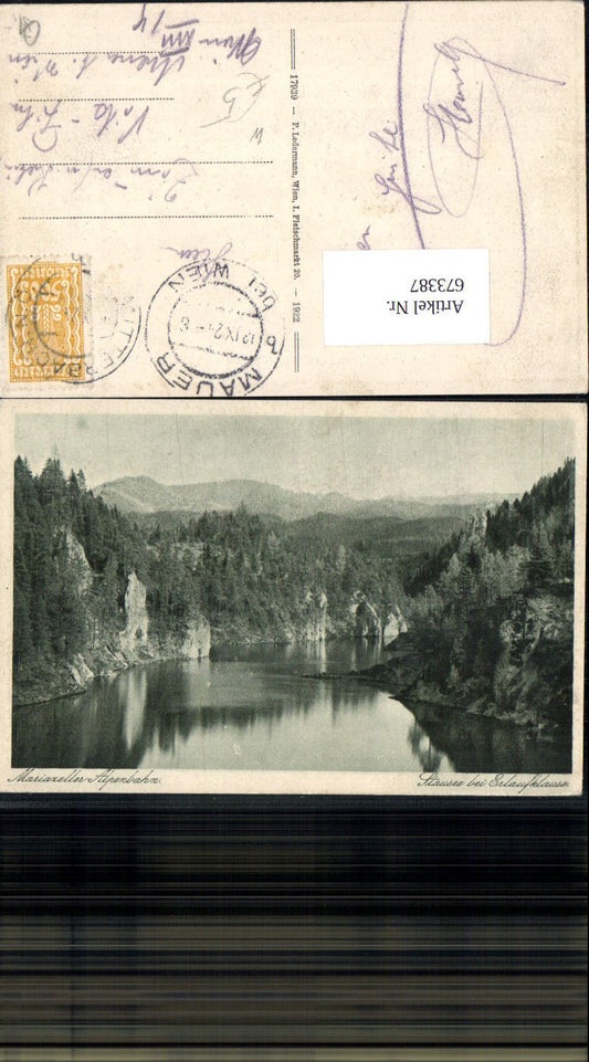 673387,Mitterbach am Erlaufsee Mariazeller Alpenbahn Stausee b. Erlaufklause