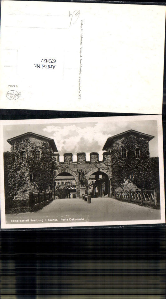 673427,Foto Ak Bad Homburg vor der Höhe Römerkastell Saalburg Porta Dekumana