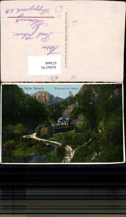 673444,Porschdorf Bad Schandau Sächs. Schweiz Waltersdorfer Mühle