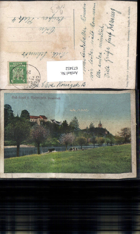 673452,Kleve Bad Kleve a. Niederrhein Kermisdahl Bahnpost Cöln Rhein