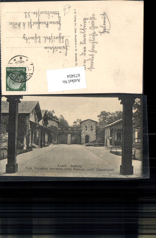 673454,Bad Homburg vor der Höhe Kastell Saalburg Porta Decumana