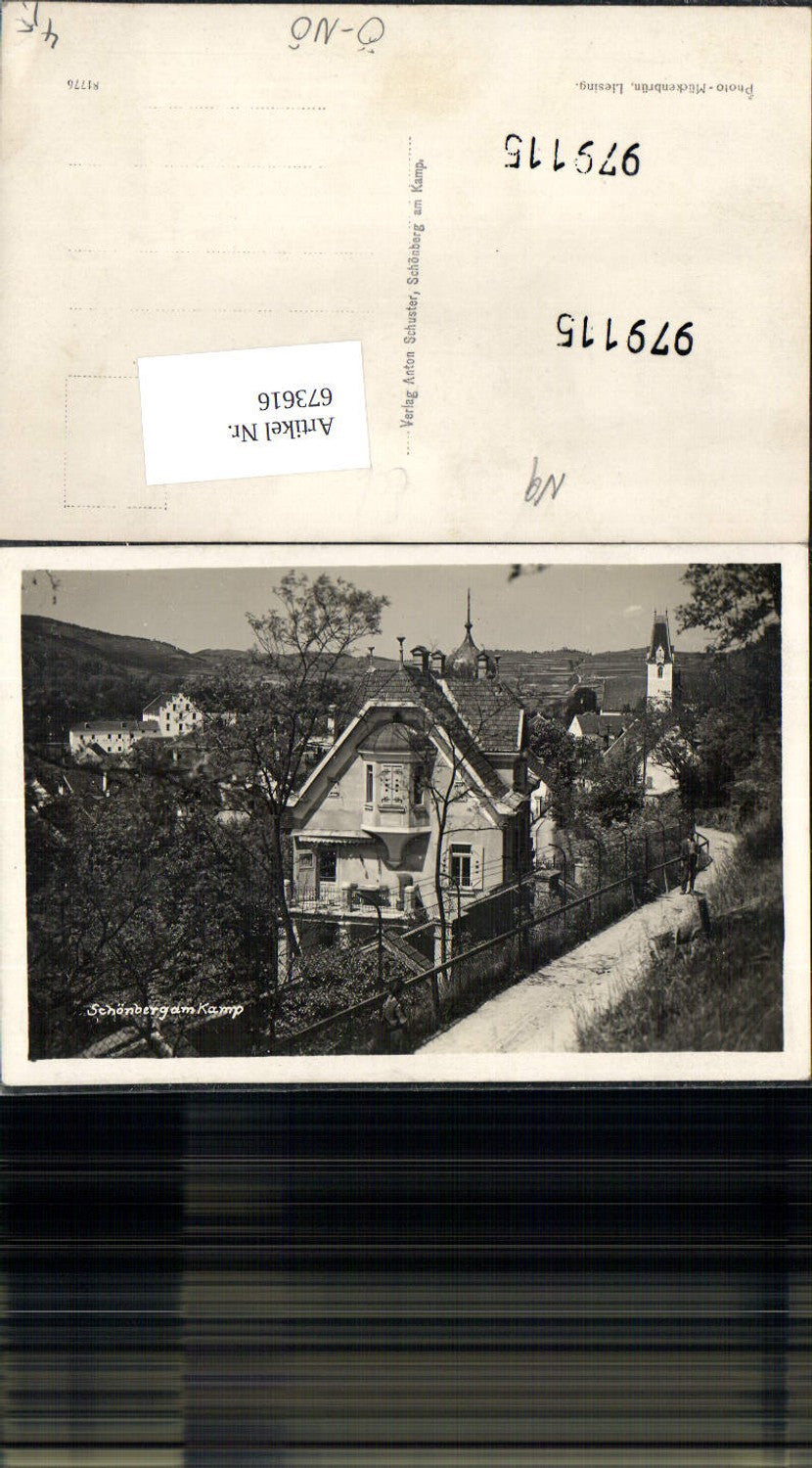 673616,Schönberg am Kamp Straßenpartie 1935