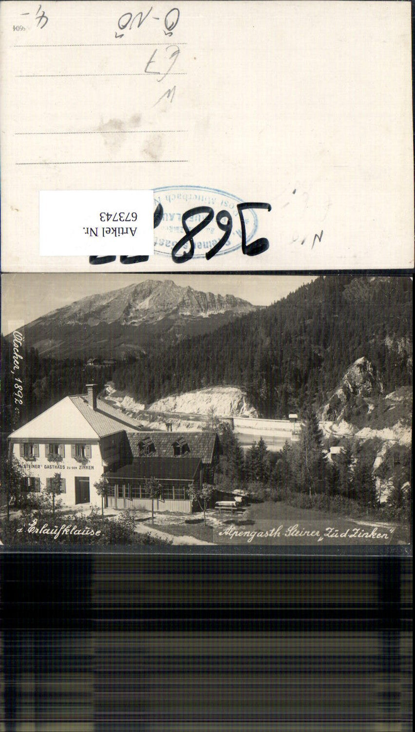 673743,Foto Ak Erlaufklause Gasthaus Steiner zu den Zinken Mitterbach am Erlaufsee