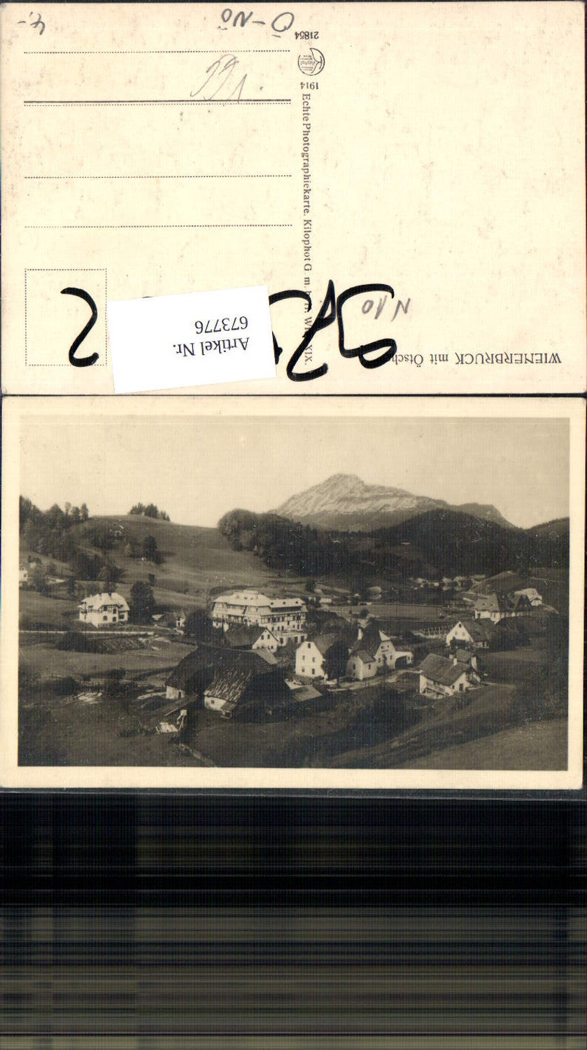 673776,Foto Ak Wienerbruck mit Ötscher Annaberg pub Kilophot 21854