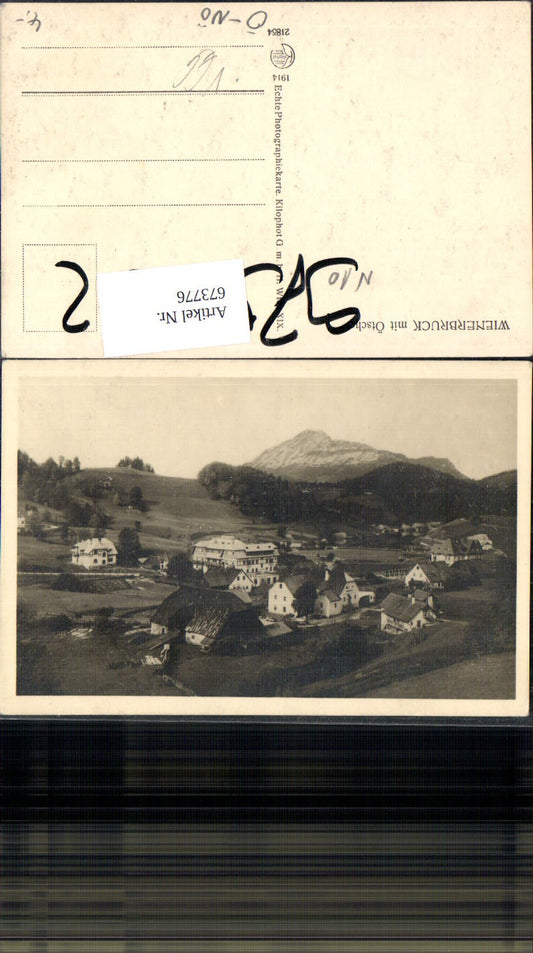 673776,Foto Ak Wienerbruck mit Ötscher Annaberg pub Kilophot 21854