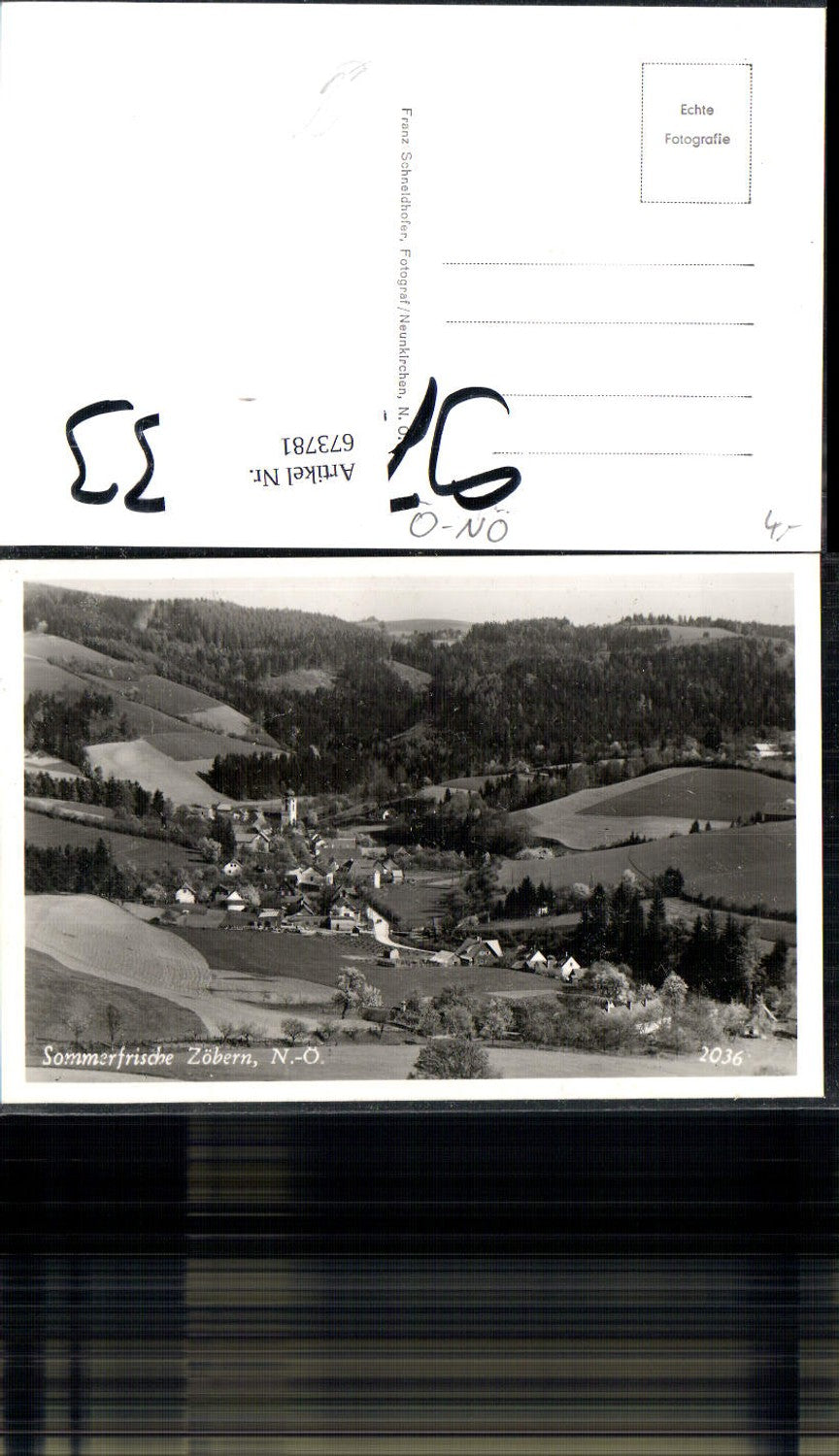 673781,Foto Ak Zöbern Totale