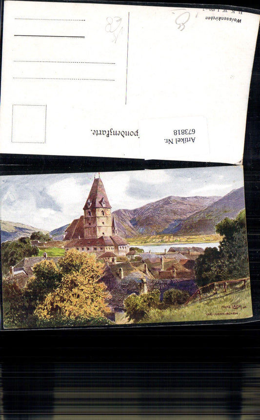 673818,Künstler Ak Fritz Lach Weißenkirchen in der Wachau pub B.K.W.I. 650/7