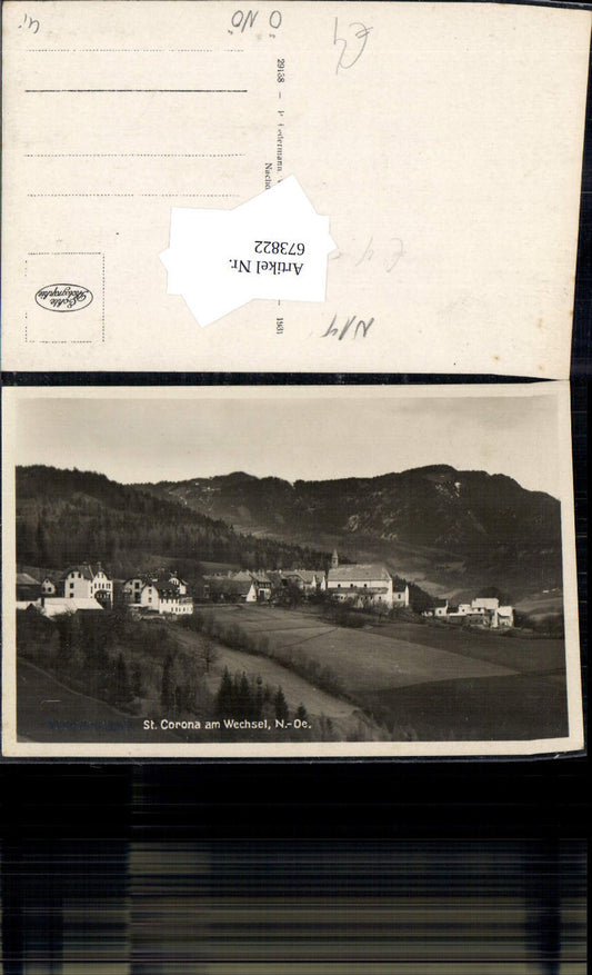 673822, Photo Ak St Corona a. Wechsel view