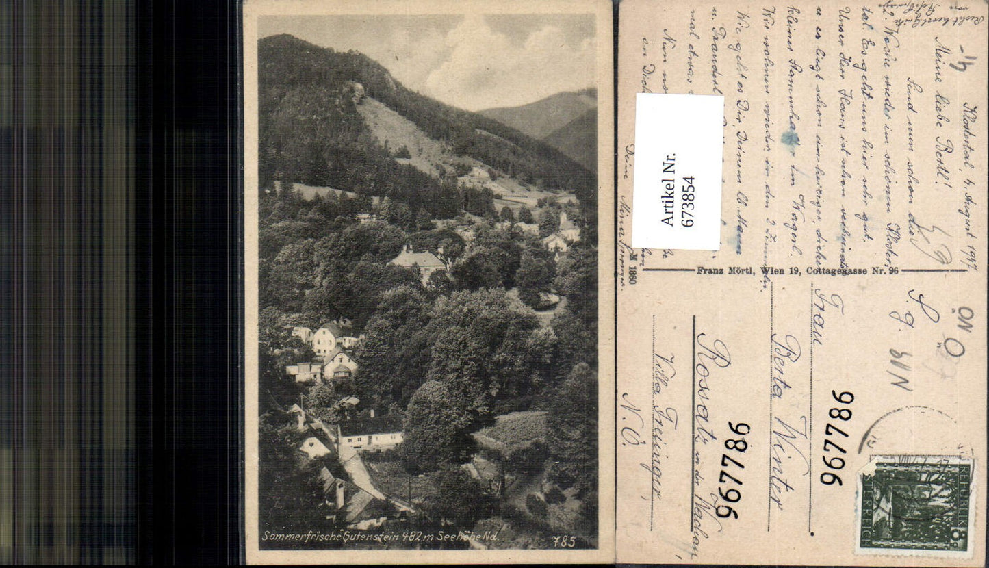 Alte Ansichtskarte – Old Postcard