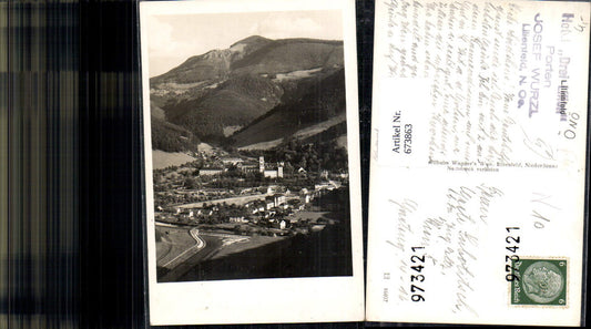 673863,Foto Ak Lilienfeld Ansicht mit Stift