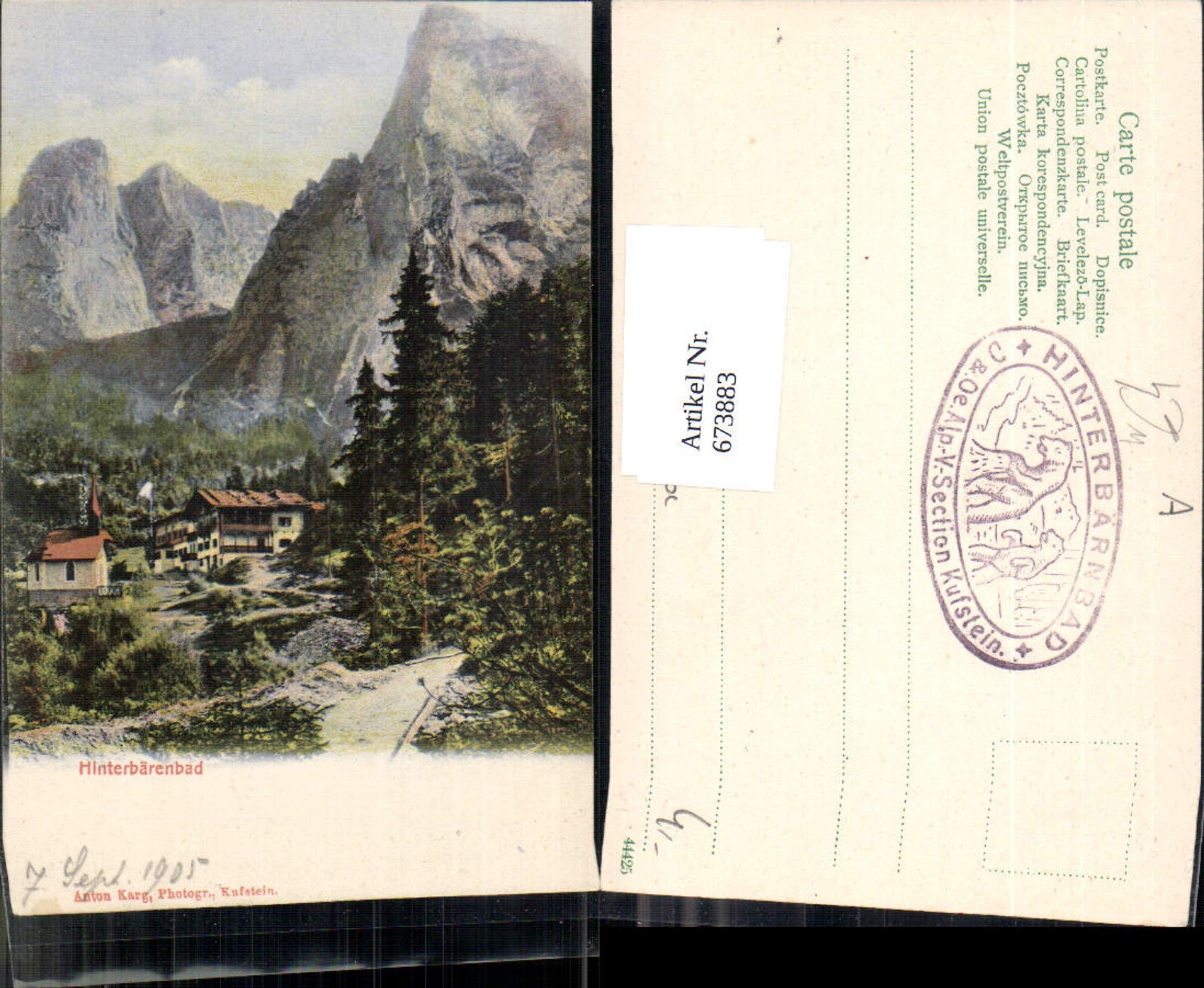 Alte Ansichtskarte – Old Postcard