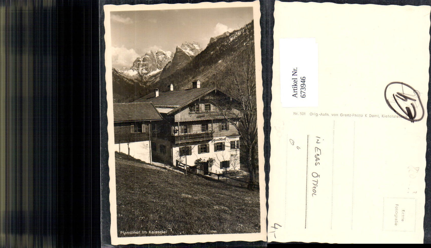 Alte Ansichtskarte – Old Postcard