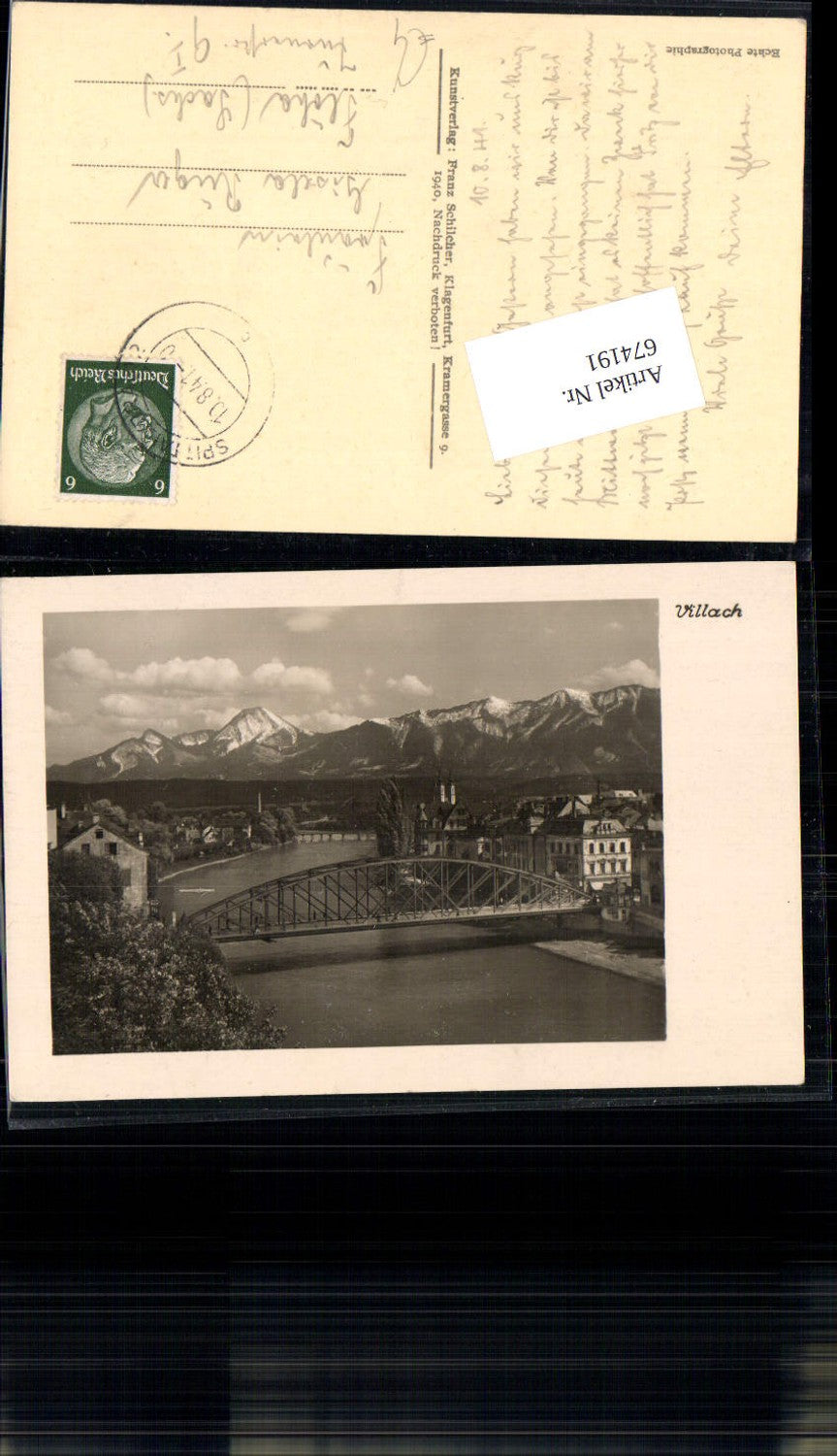 674191,Villach Brücke Drau
