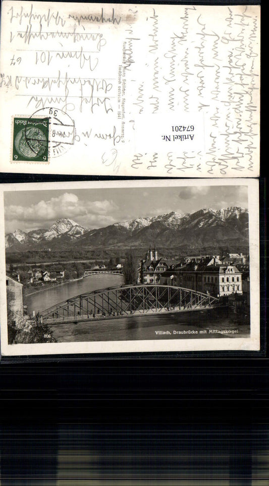 674201,Villach Brücke Drau