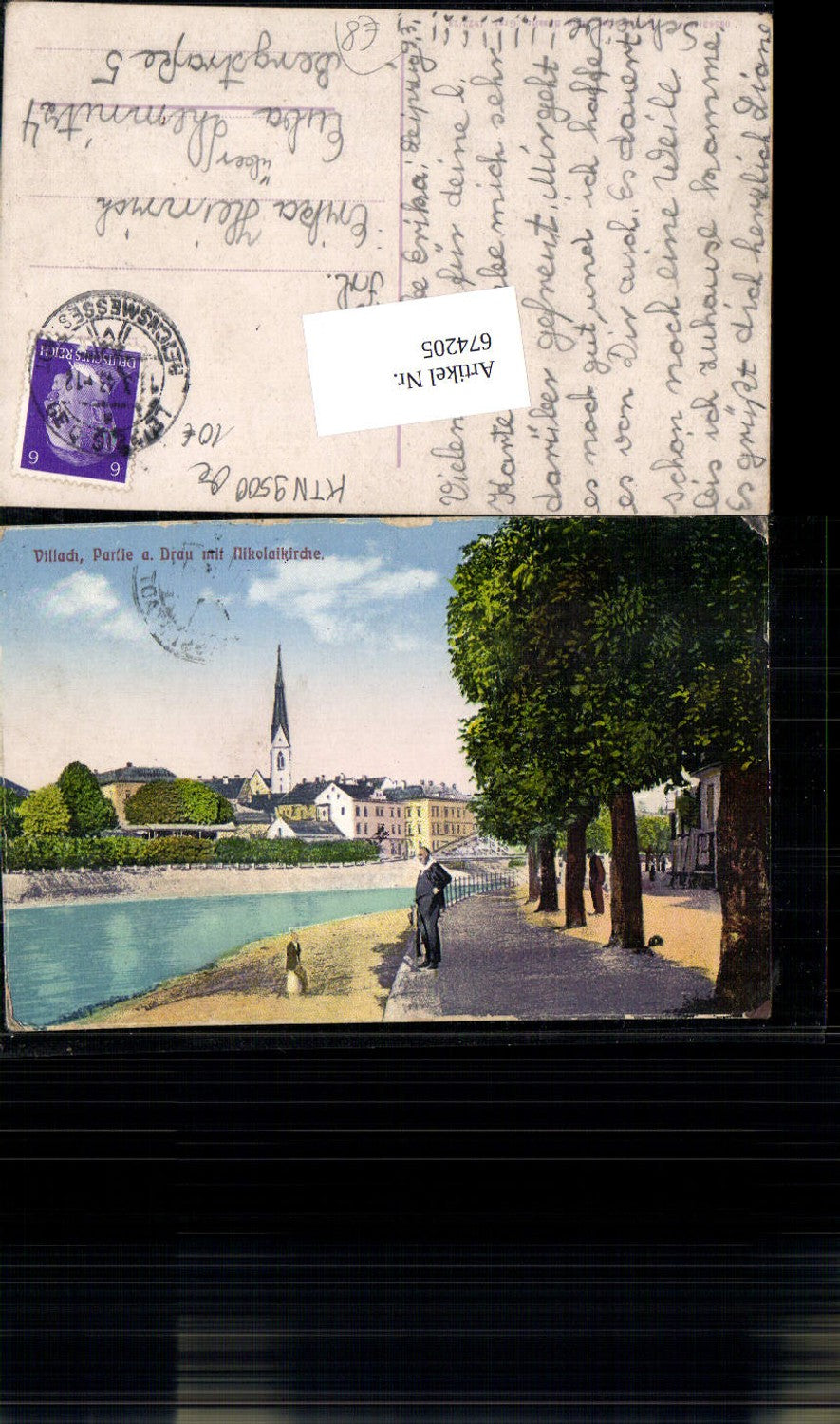 674205,Villach Partie an d. Drau Nikolaikirche