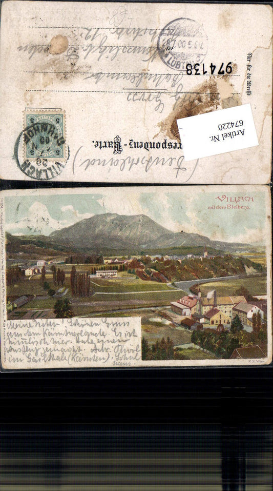 674220,Villach Lithographie Bleiberg pub Caspar & Poltnig 504