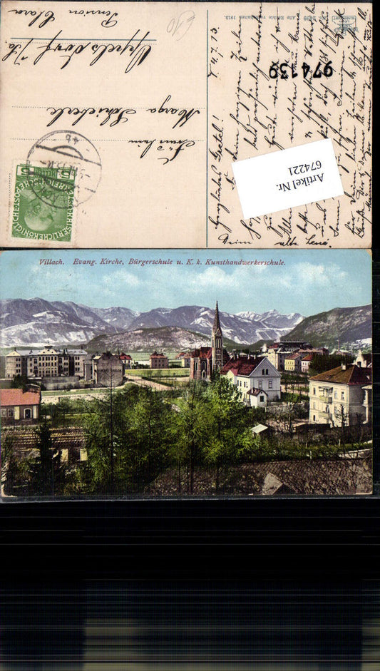 674221,Villach Evangelische Kirche Kunsthandwerkerschule Bürgerschule