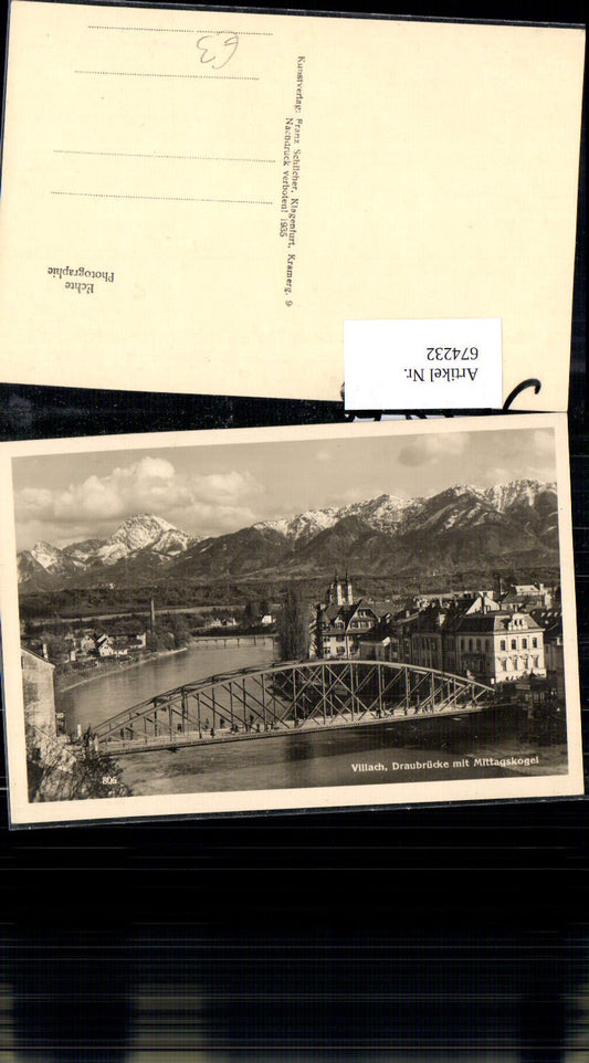 674232,Villach Brücke Drau