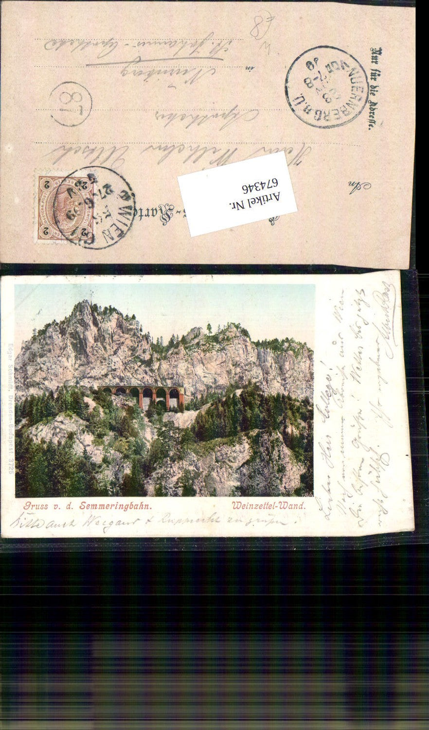 674346, Greetings from the Semmering Railway, Semmering Wine List Wall, Viaduct Bridge, Aspang