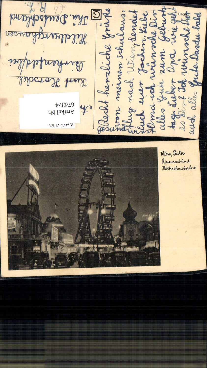 Alte Ansichtskarte – Old Postcard