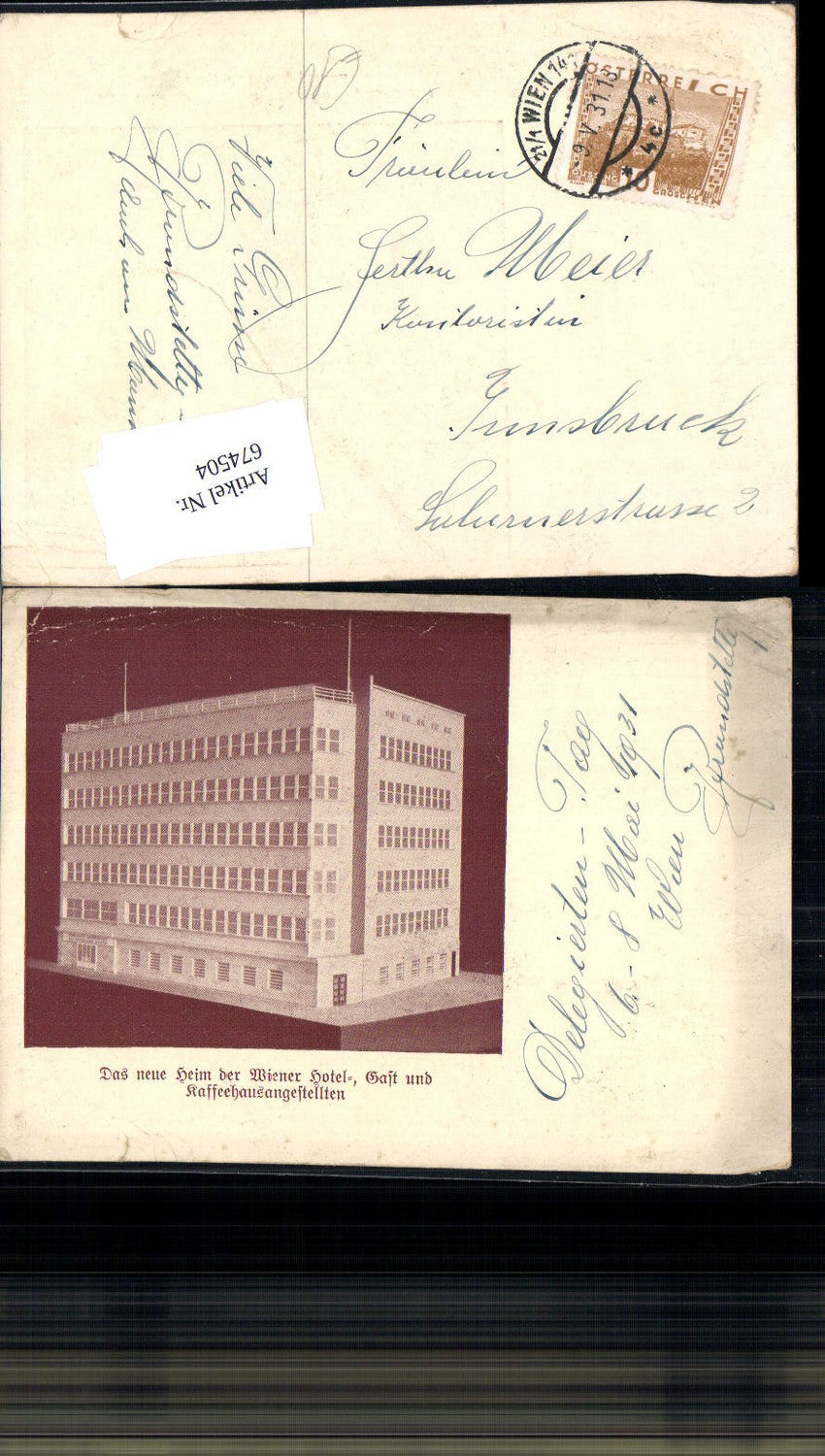 Alte Ansichtskarte – Old Postcard