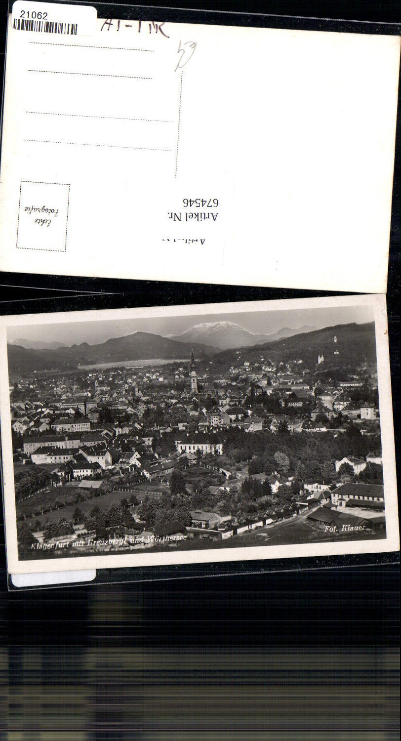 674546,Klagenfurt m. Kreuzbergl Wörthersee pub Foto Klauer