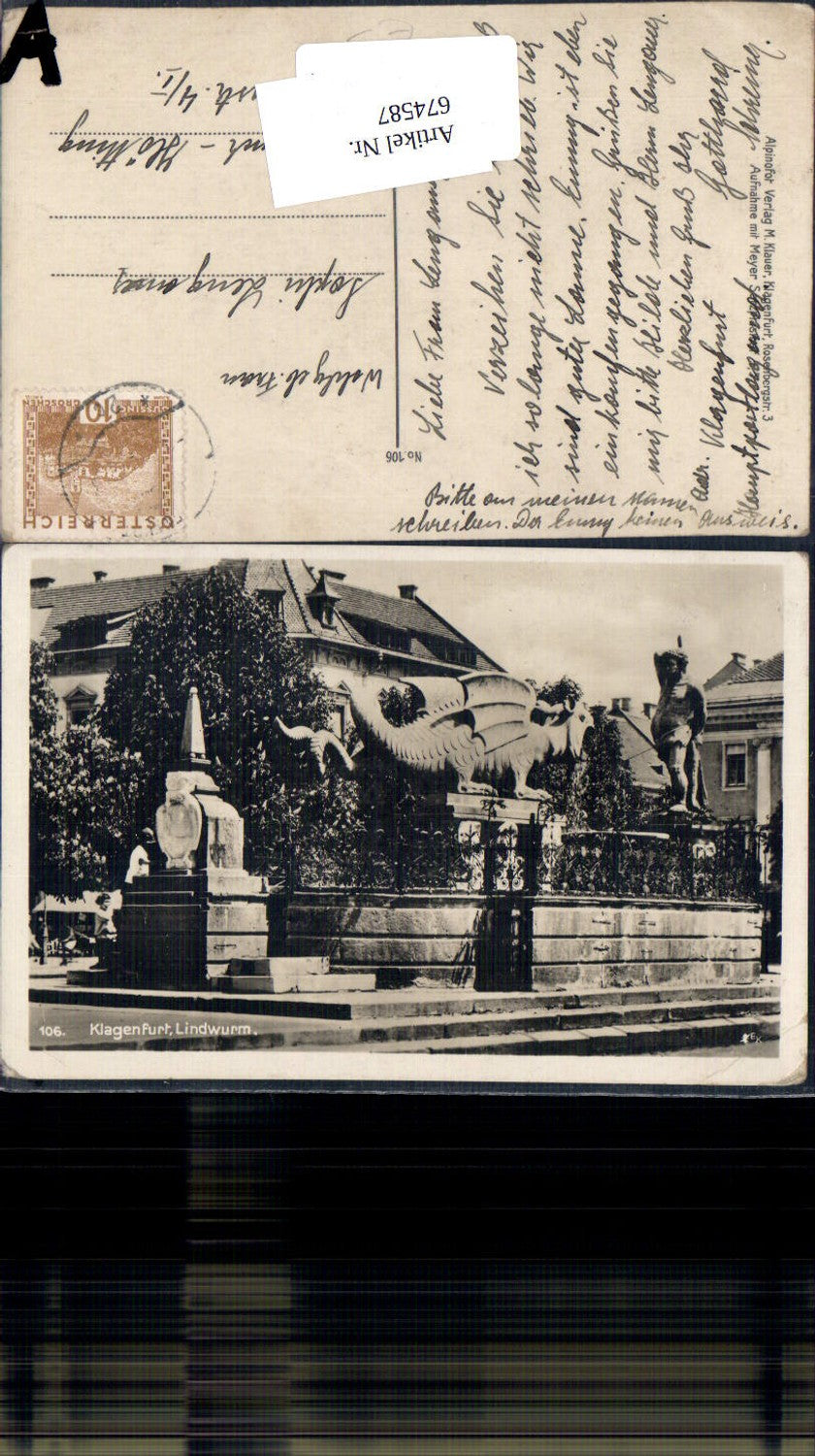 674587,Klagenfurt Lindwurm