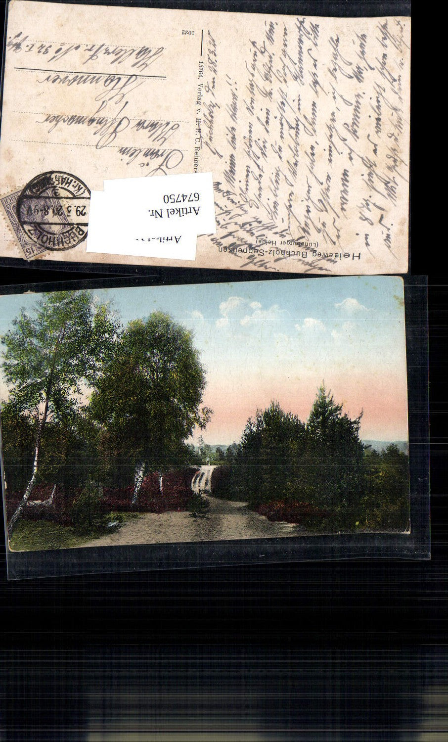 674750,Lüneburger Heide Heideweg Buchholz Seppensen Kr. Harburg