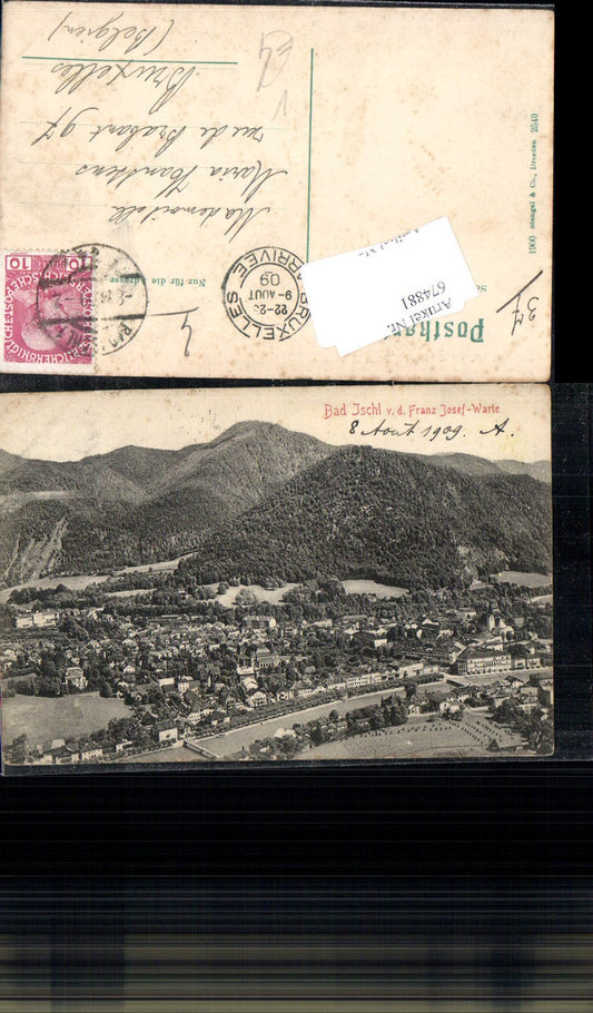 674881,Bad Ischl Salzkammergut v.d. Franz Josef Warte