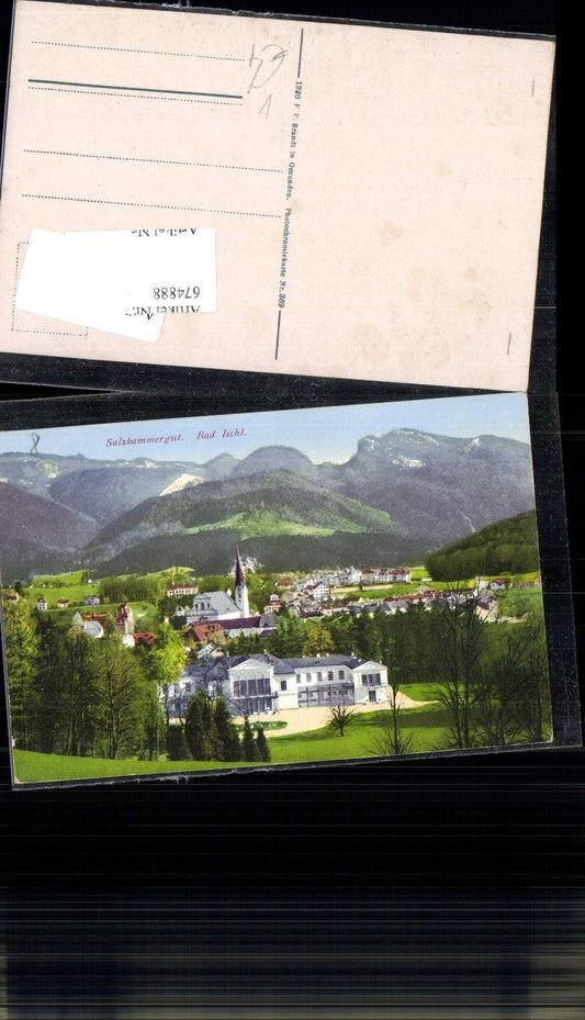 674888,Bad Ischl Salzkammergut Kaiserliche Villa pub F.E. Brandt 369