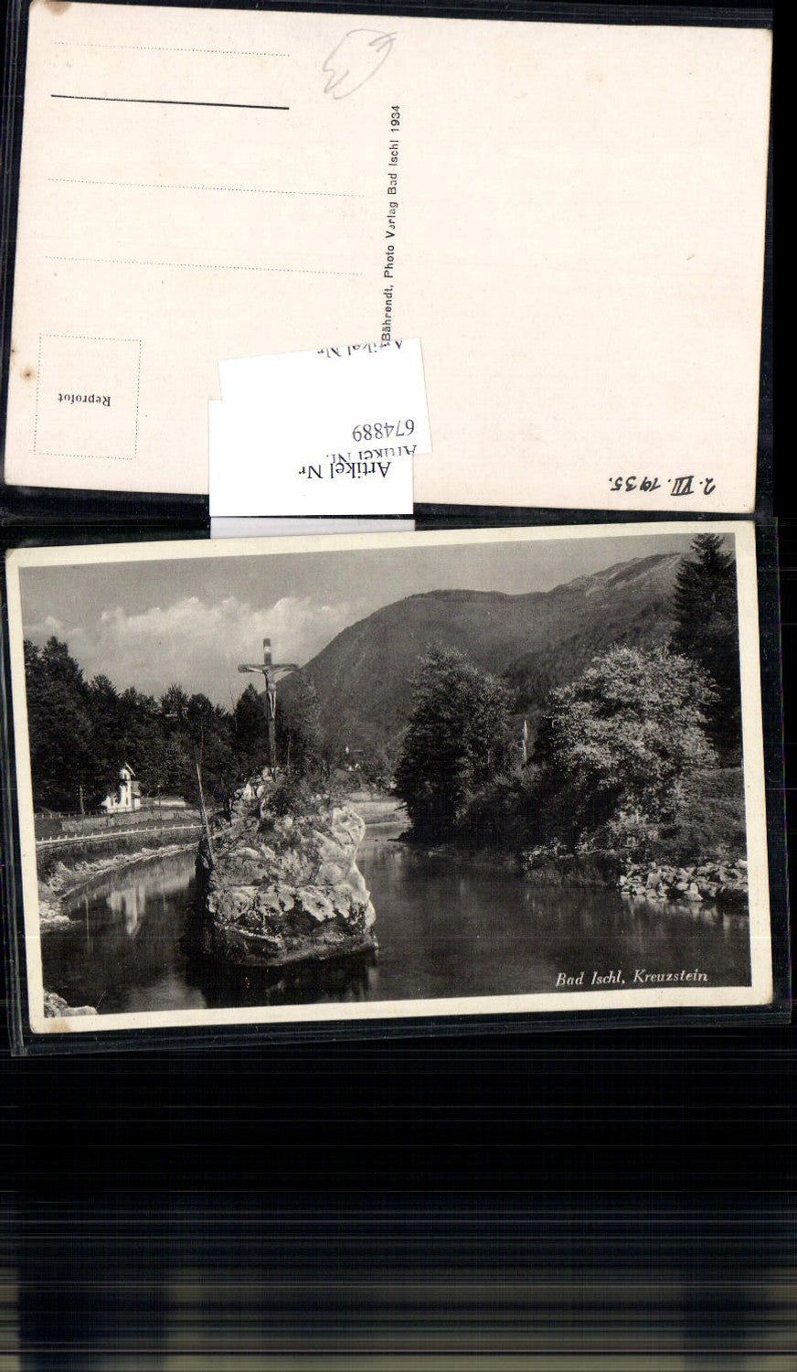 674889,Bad Ischl Salzkammergut Kreuzstein Kreuz pub Bährendt