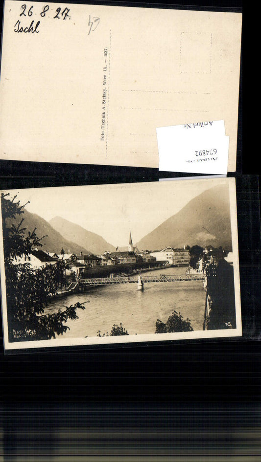 674892,Bad Ischl Salzkammergut Brücke Quai Esplanade pub Stefsky A.16