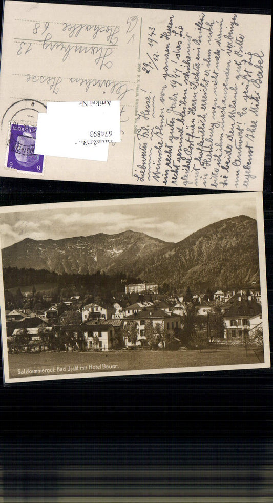 674893,Bad Ischl Salzkammergut Hotel Bauer pub F.E. Brandt 5062