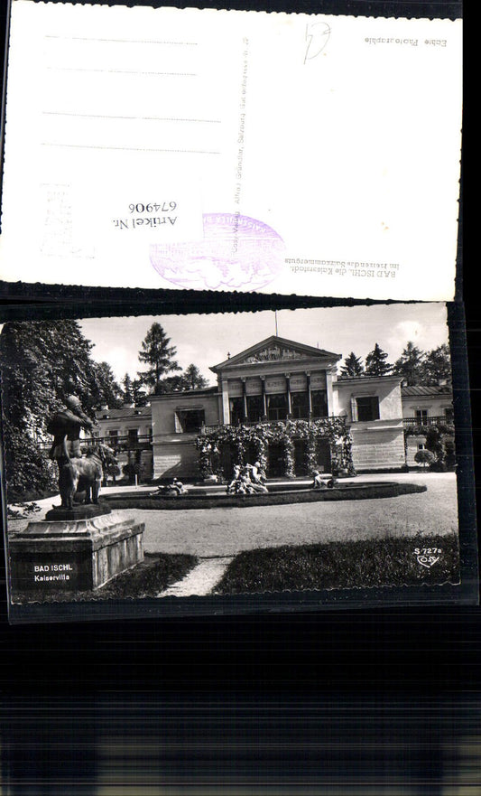674906,Bad Ischl Salzkammergut Kaiserliche Villa pub Cosy S 727a
